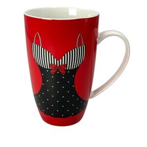 Madame Red Corset Mug Christopher Vine Maxwell & Williams Novelty Coffee
